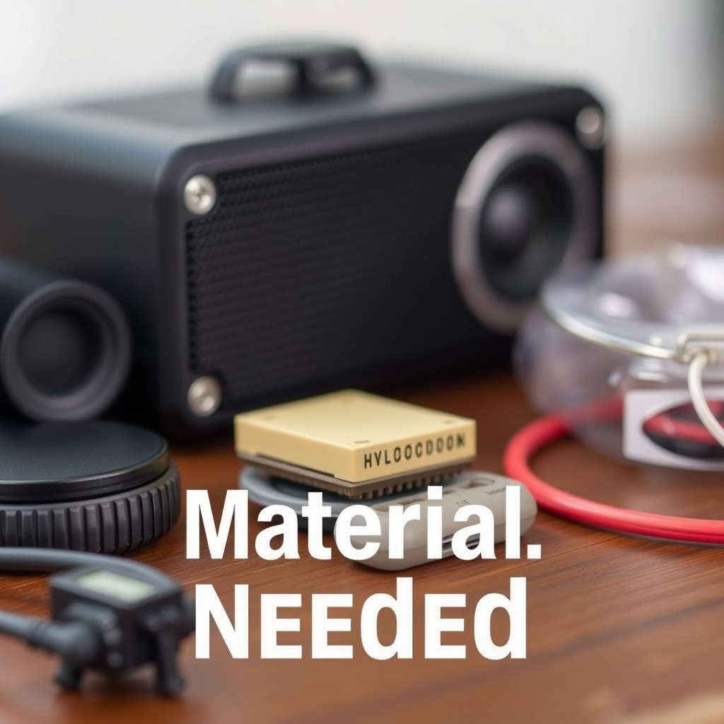 Materials Needed - How to Build Your Own DIY Bluetooth Speaker