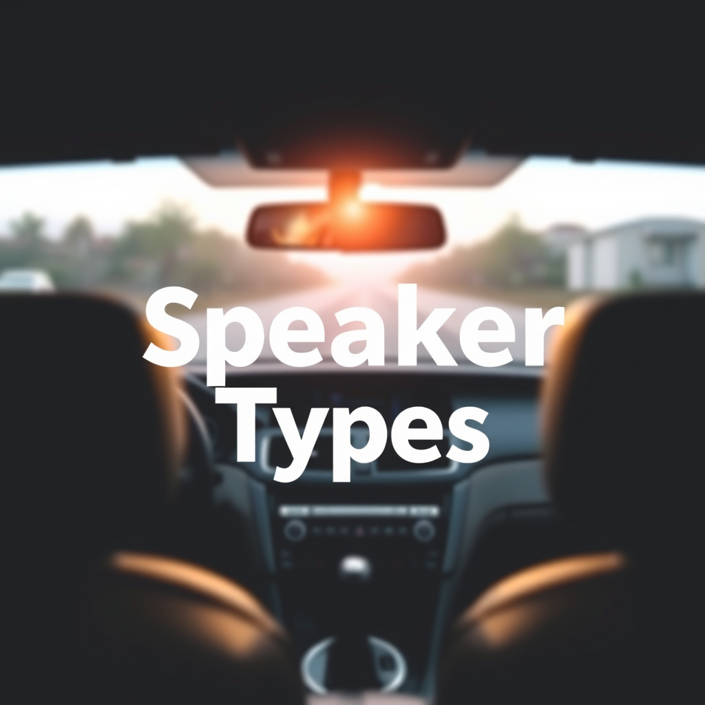 Understanding Speaker Types - How to Choose the Best Dash Speakers for Your Car
