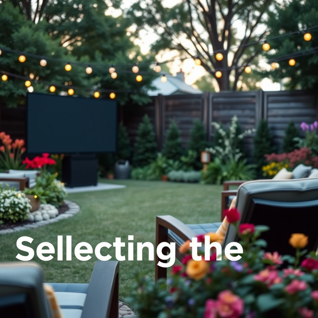 Selecting the Ideal Location - How to Create an Outdoor Movie Theater with Great Sound