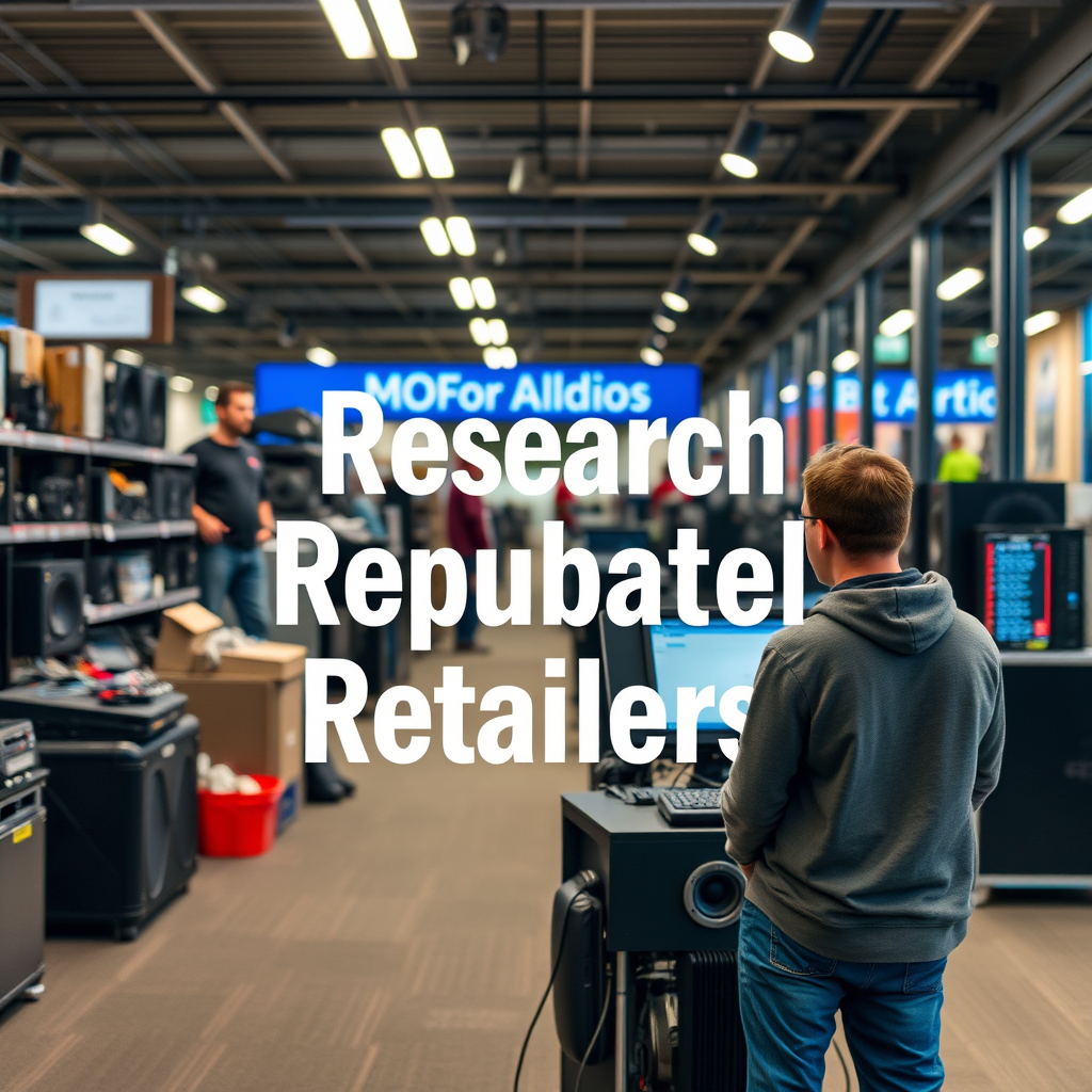 Research Reputable Retailers - How to Find the Best Discounted Audio Equipment Online