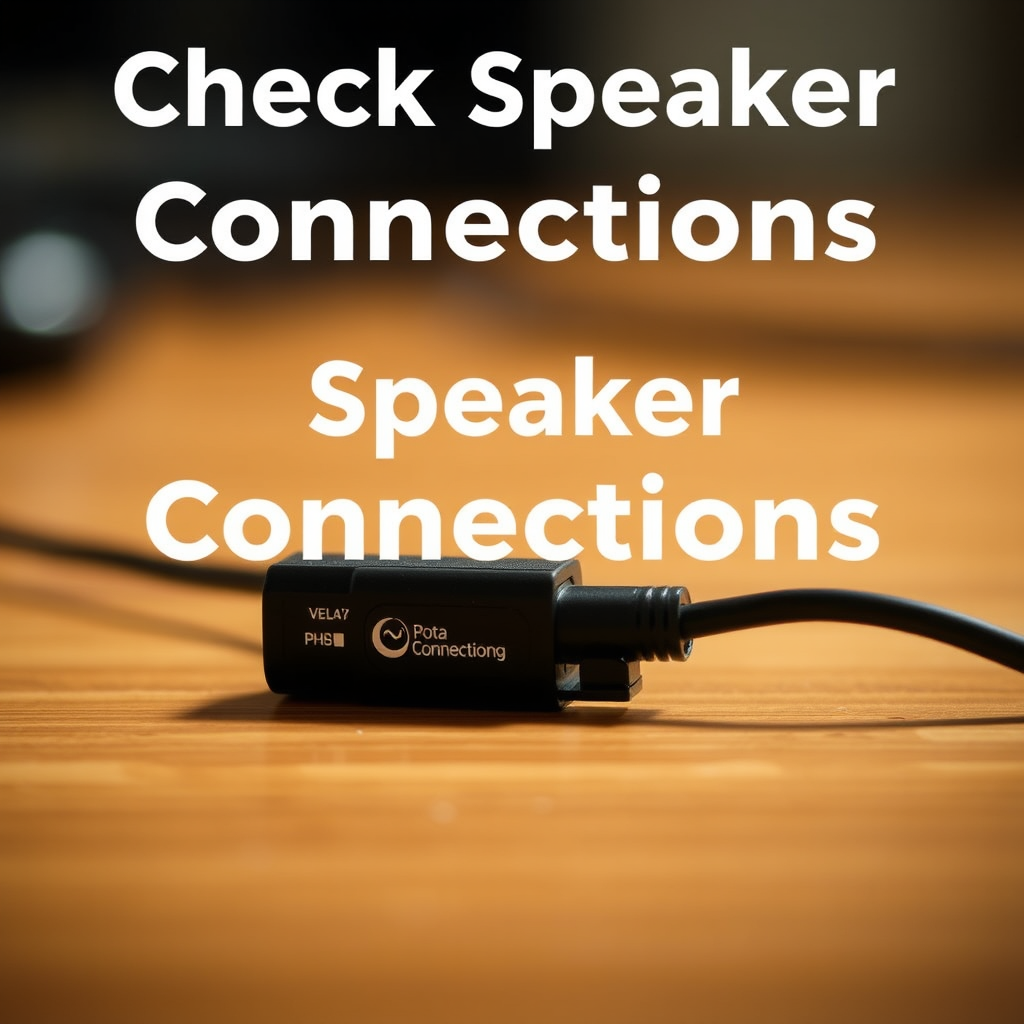 Check Speaker Connections - How to Fix a Crackling Sound in Wired Speakers