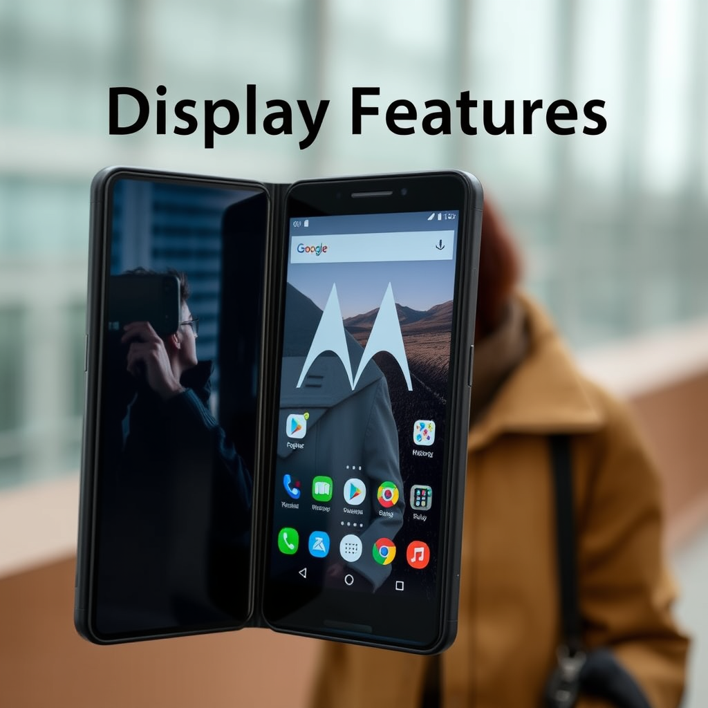 Display Features - Motorola Razr Fold – Book-Style Foldable Phone Launch Highlights