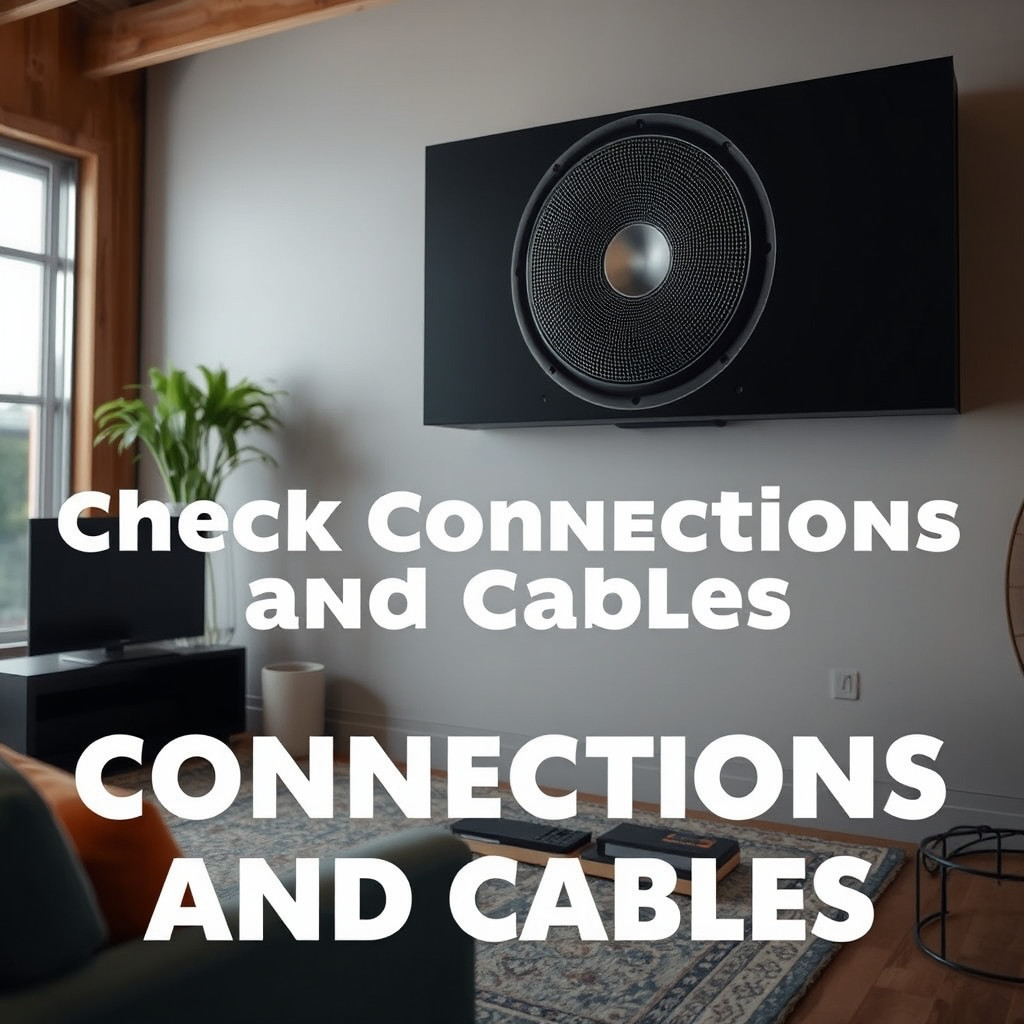 Check Connections and Cables - Bose Subwoofer Not Producing Bass? Fixing Low Output Issues