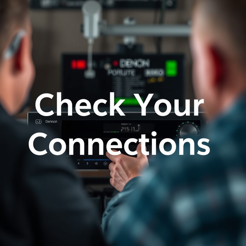 Check Your Connections - Denon Receiver No Audio? Troubleshooting Fixes