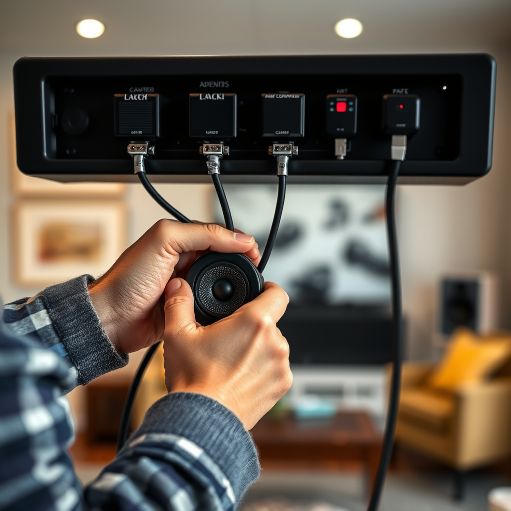 Checking Speaker Connections - Fixing Audio Imbalance in Your Home Audio System