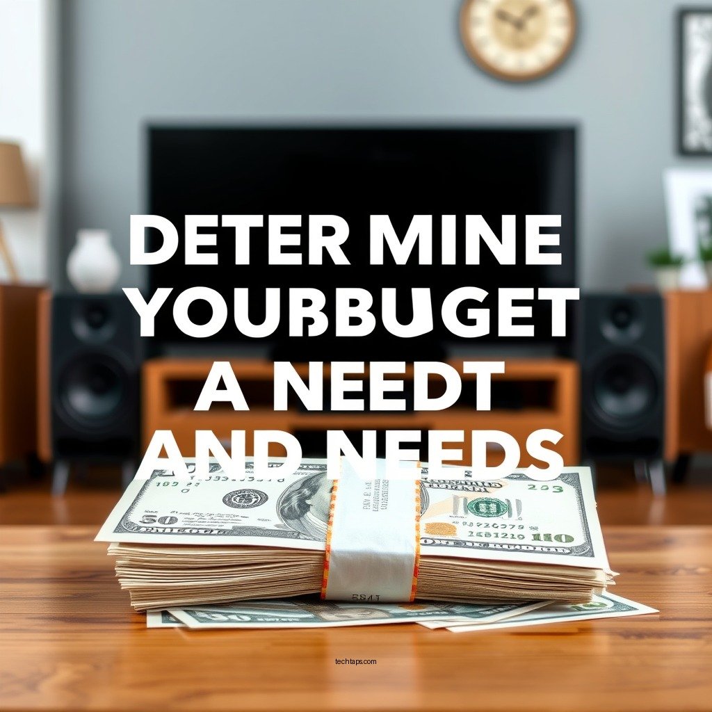 Determine Your Budget and Needs - How to Build a Budget Home Audio System for Small Rooms