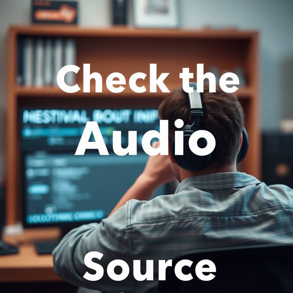 Check the Audio Source - How to Fix Bose Headphones Only Playing in One Ear