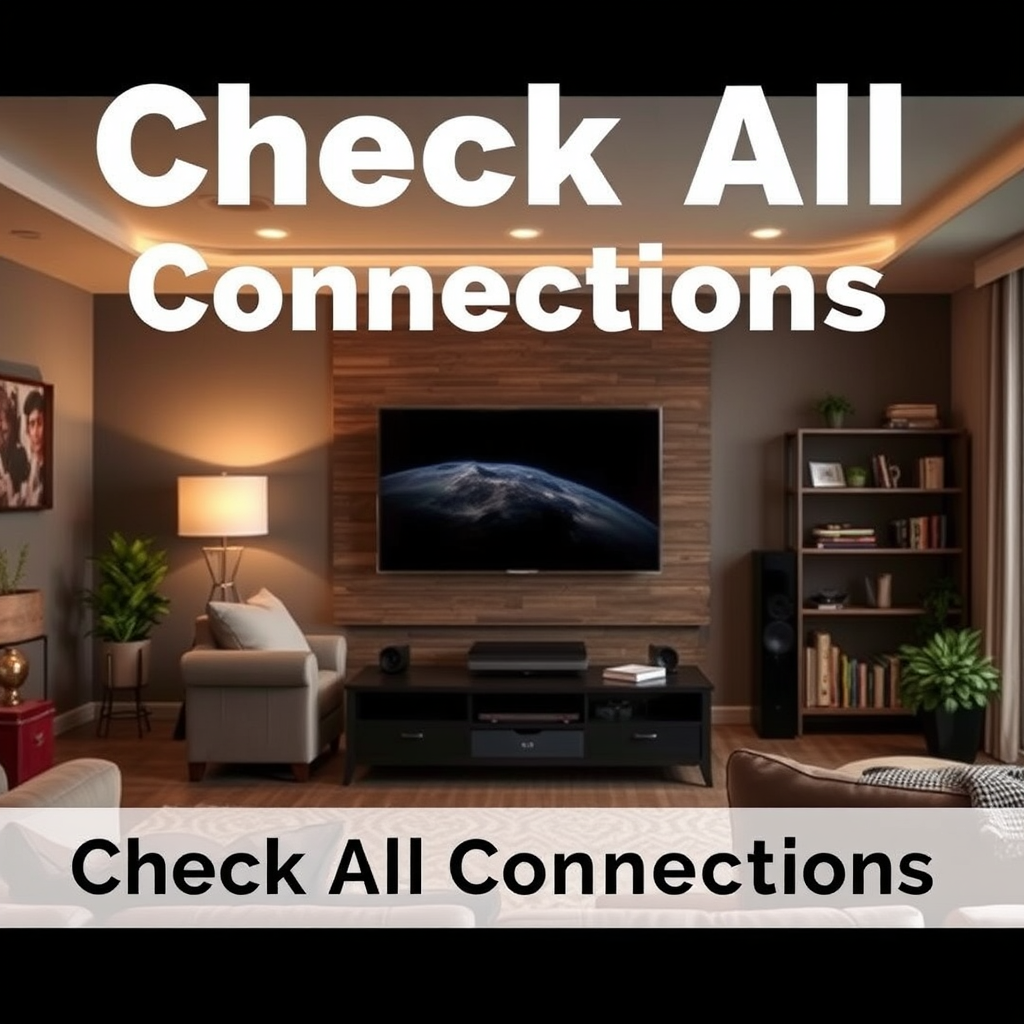 Check All Connections - How to Fix No Sound from Your Home Theater System