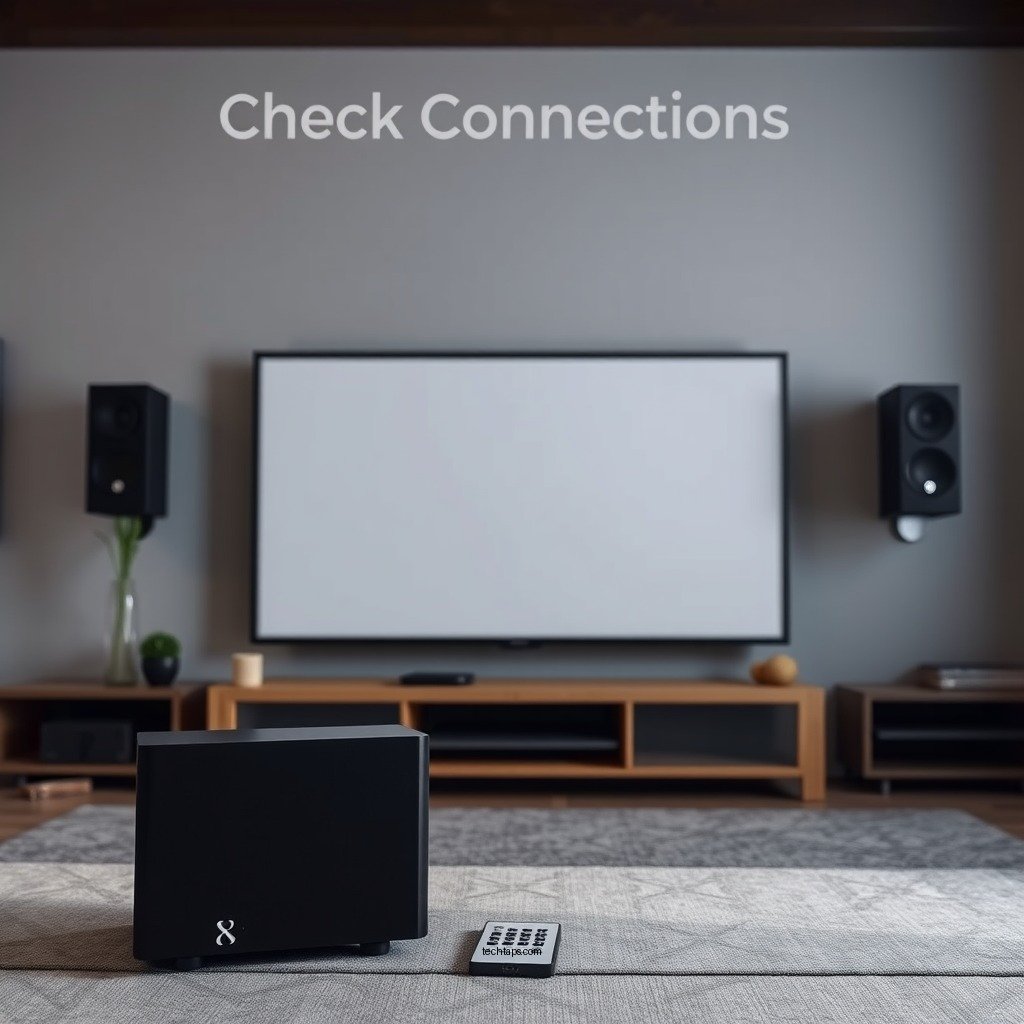 Check Connections and Setup - How to Fix Subwoofer Not Syncing with Your Home Theater System