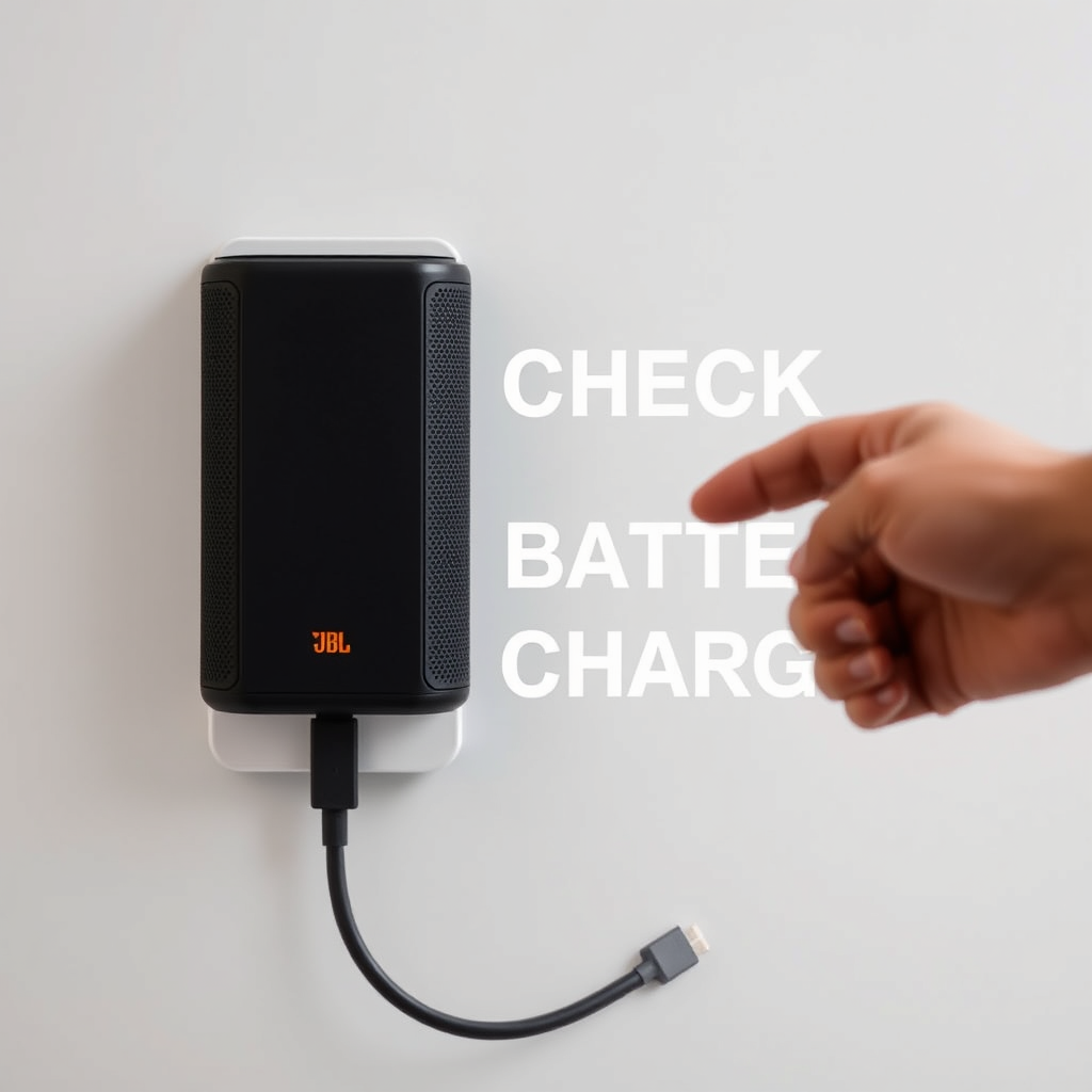 Check the Battery Charge - JBL Speaker Not Turning On? Here’s What to Check