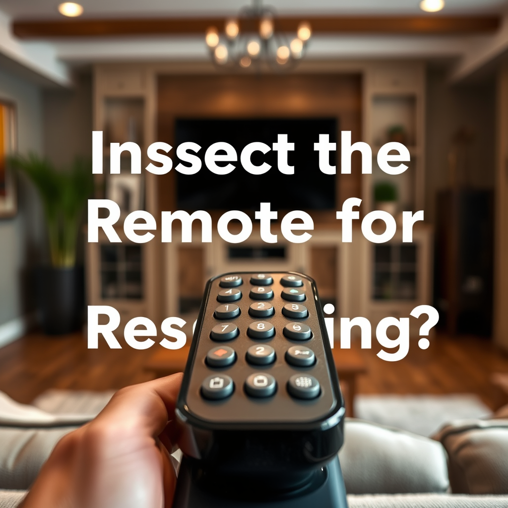 Inspect the Remote for Damage - Klipsch Home Theater Remote Control Not Responding?