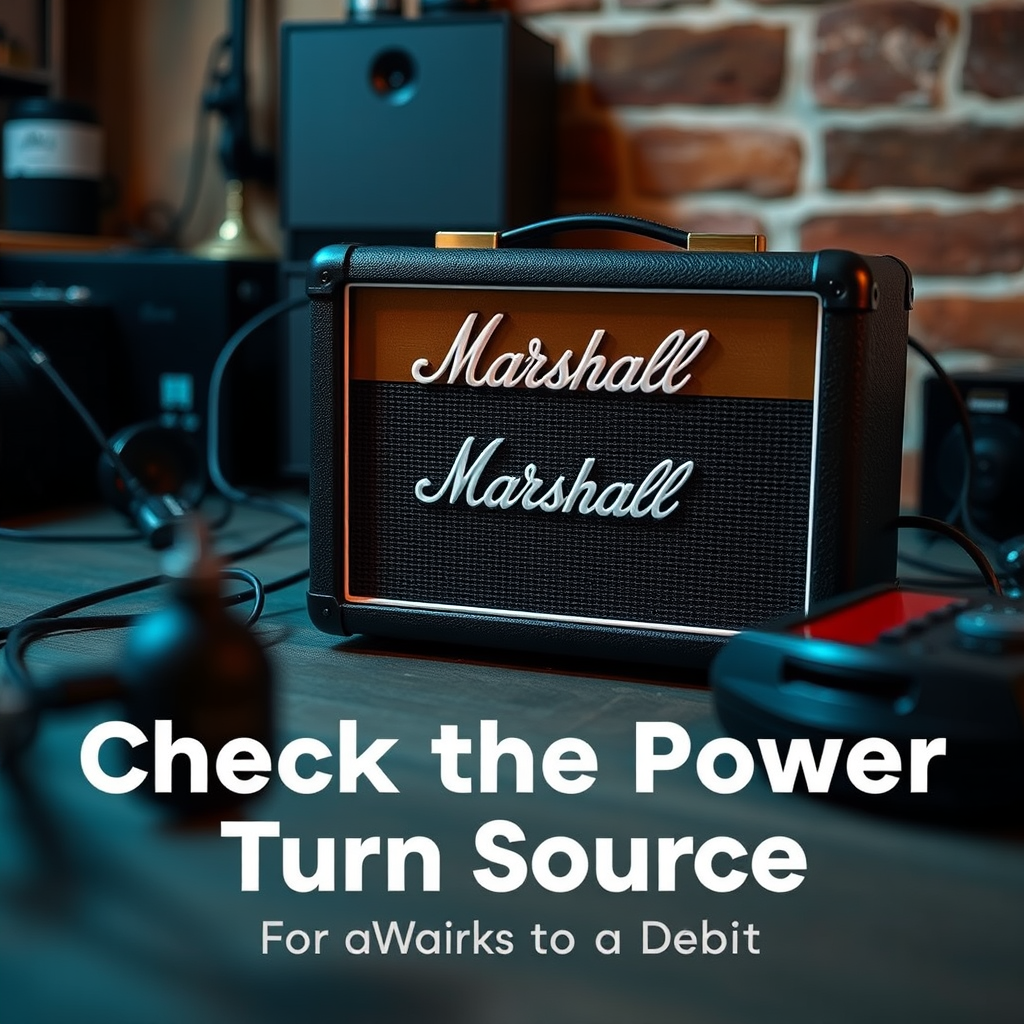 Check the Power Source - Marshall Speaker Won’t Turn On? Here’s What to Do
