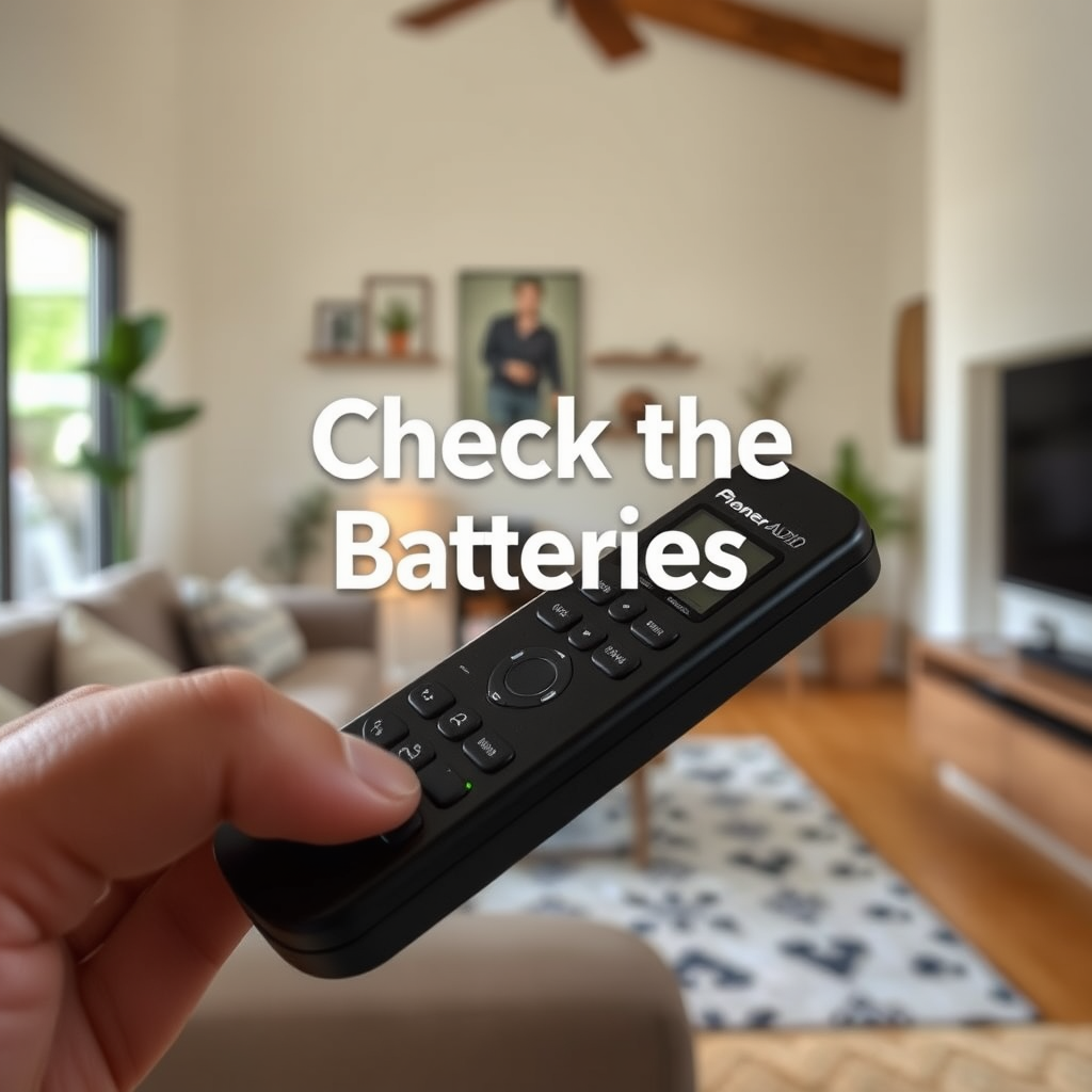 Check the Batteries - Pioneer Home Audio Remote Not Responding? Troubleshooting Steps