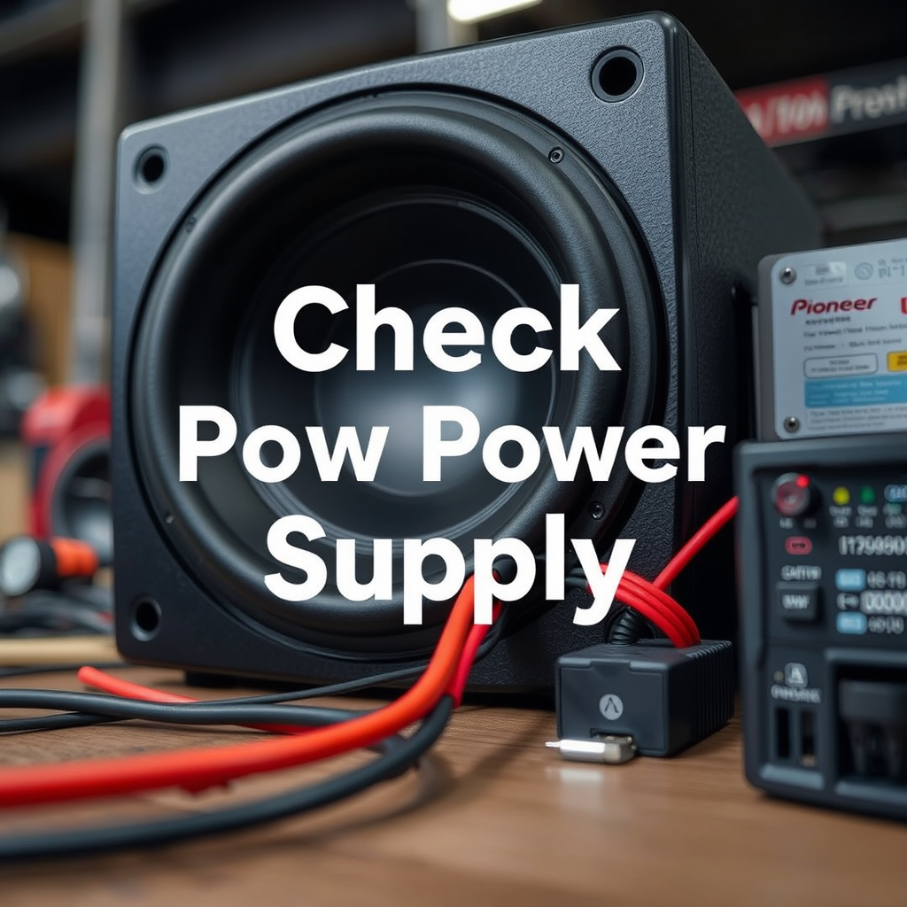 Check Power Supply - Pioneer Subwoofer Not Producing Bass? Troubleshooting Guide