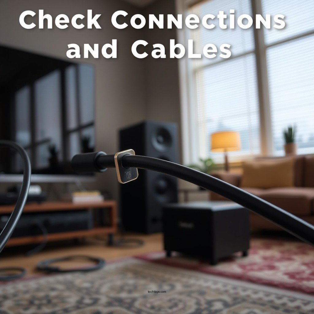 Check Connections and Cables - Polk Surround Sound Keeps Cutting Out? Troubleshooting Guide