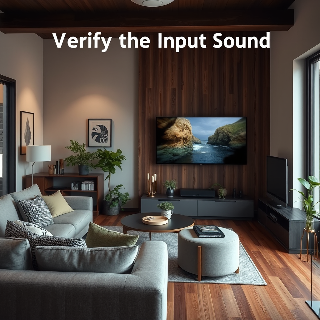 Verify the Input Source - Sony Home Theater No Sound: Common Fixes