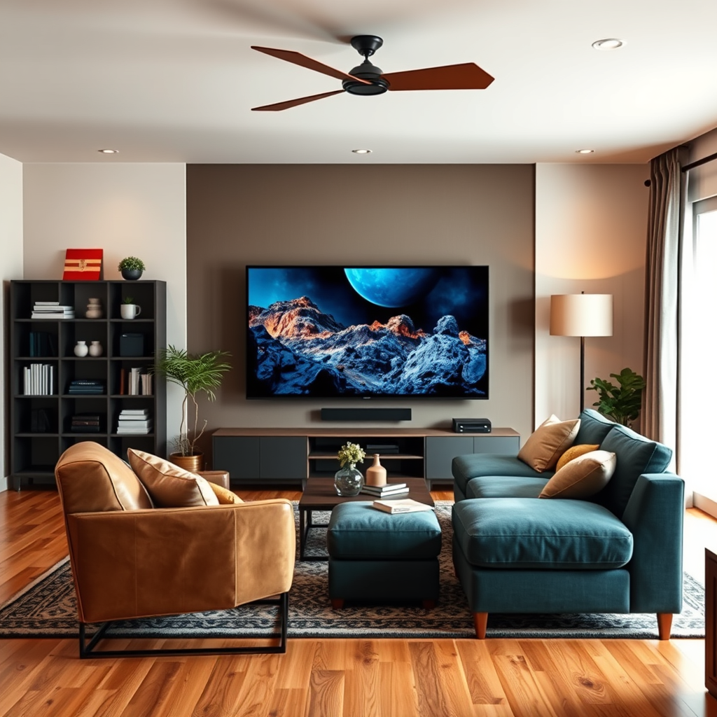 Choose the Right Furniture - Tips for Setting Up a Home Theater with a Large TV and Small Space