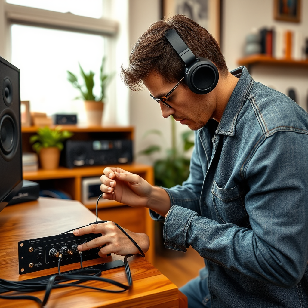 Inspect Audio Cables and Connections - Troubleshooting Static and Crackling Sounds in Home Audio Systems