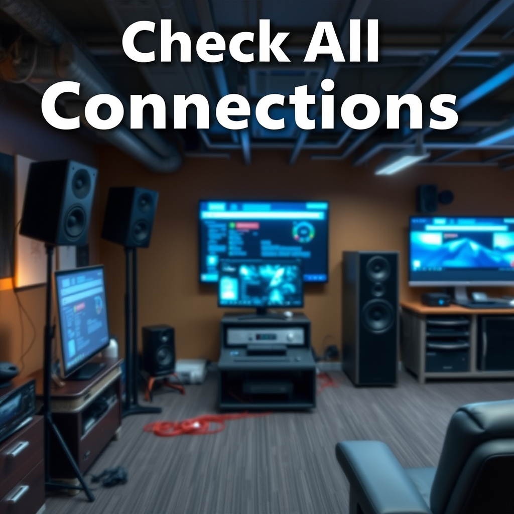 Check All Connections - What to Do If Your Audio System Cuts Out Randomly