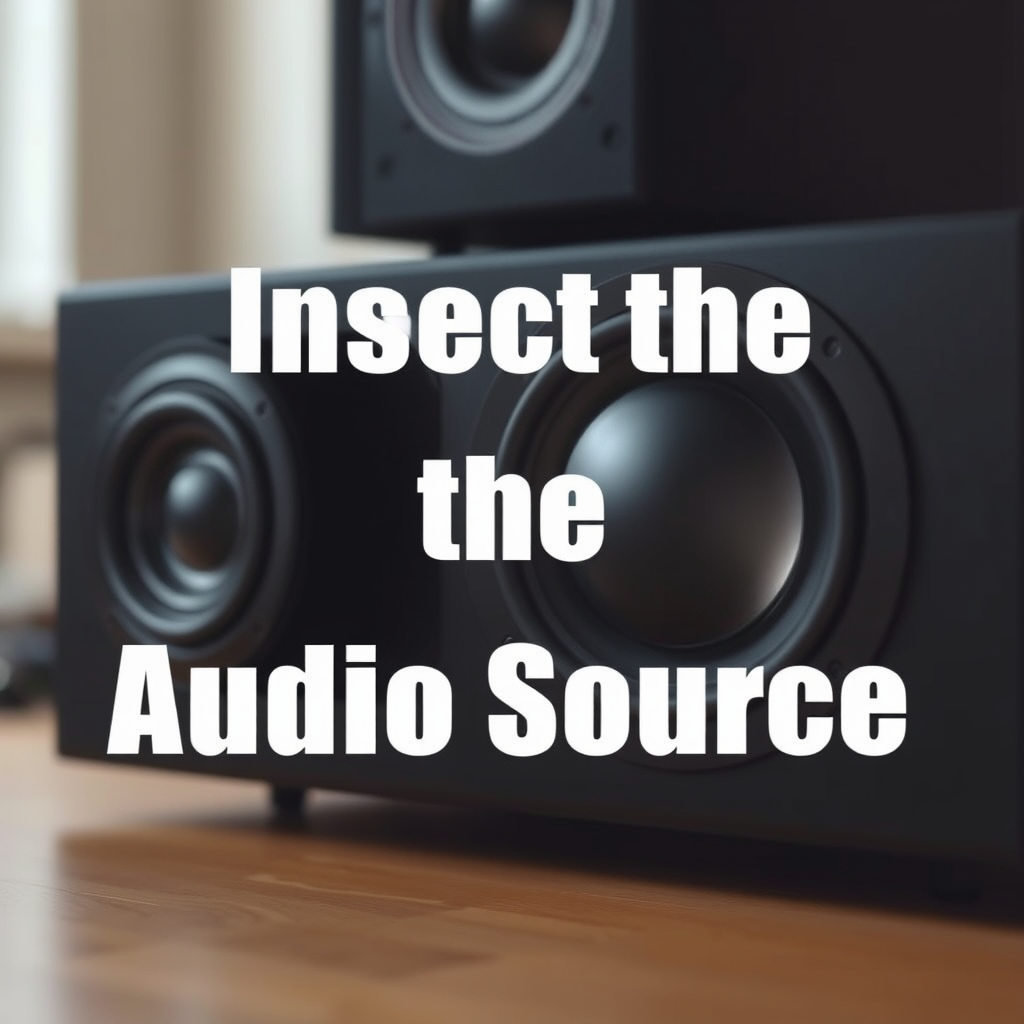 Inspect the Audio Source - What to Do When Your Subwoofer Stops Working