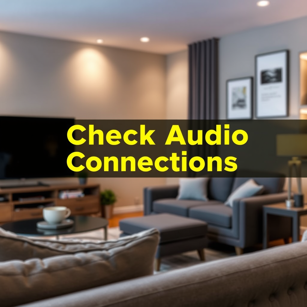 Check Audio Connections - Why Does My Home Theater Have No Sound? Common Fixes