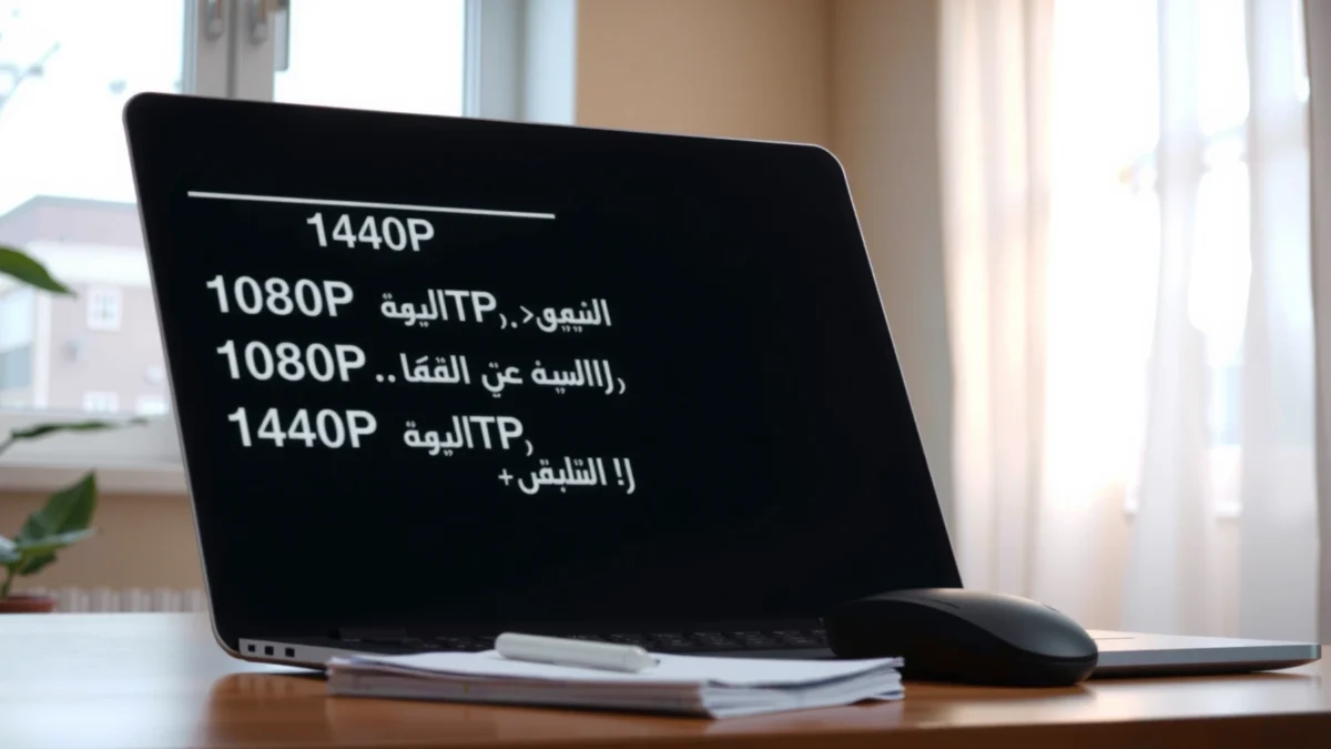 Comparison of 1080p and 1440p resolutions for reading clarity and sharpness.