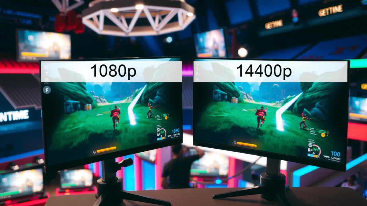 Comparison of 1080p and 1440p resolutions for esports gaming performance