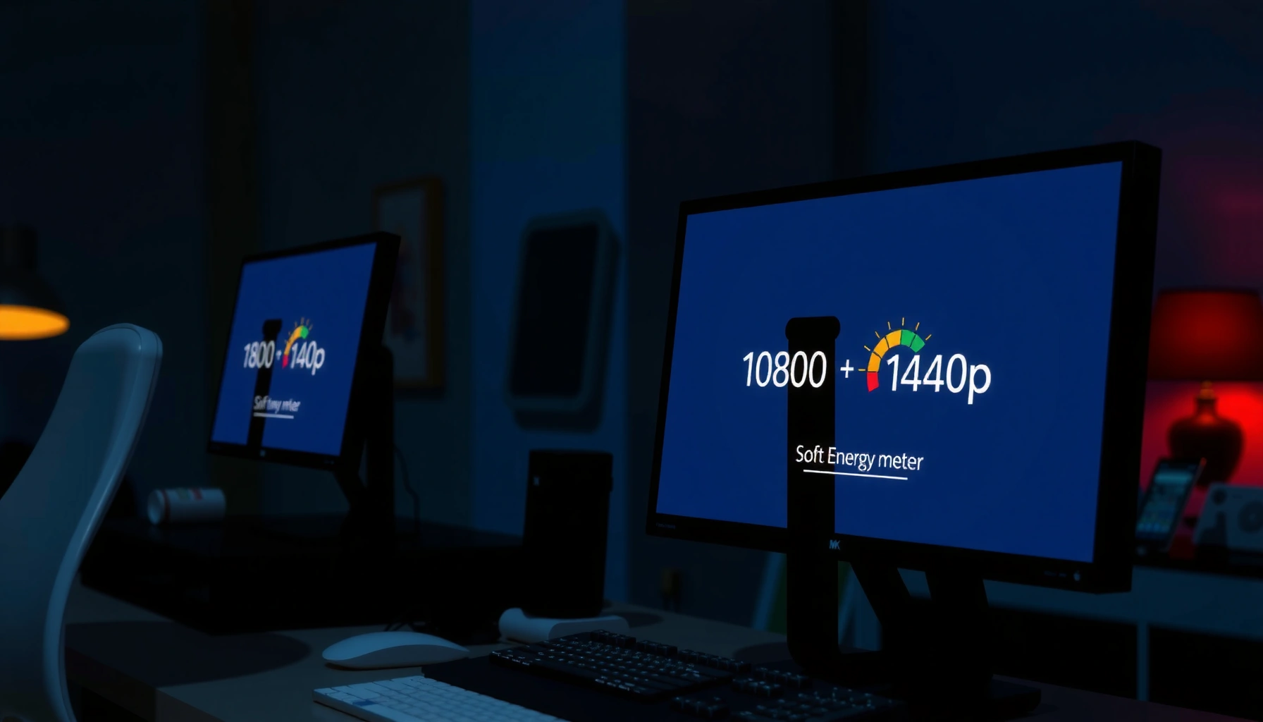 Comparison of power consumption between 1080p and 1440p resolutions.