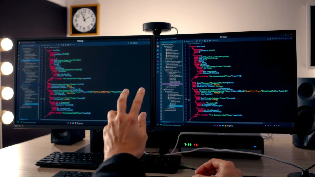 Comparison of 1080p and 1440p resolutions for programming tasks and productivity.