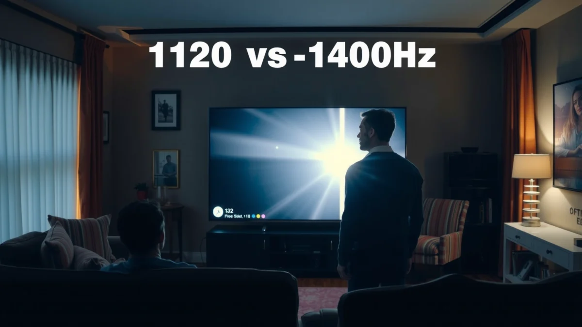 Comparison of 120Hz and 144Hz refresh rates for movies and visual performance.