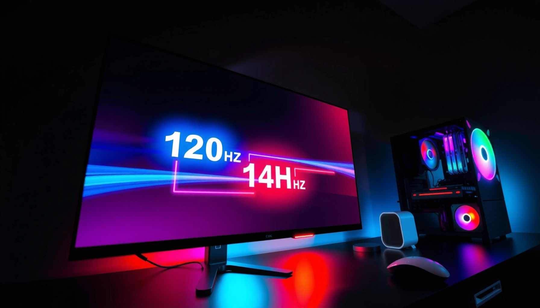 Comparison of 120Hz and 144Hz refresh rates for PC gaming performance.