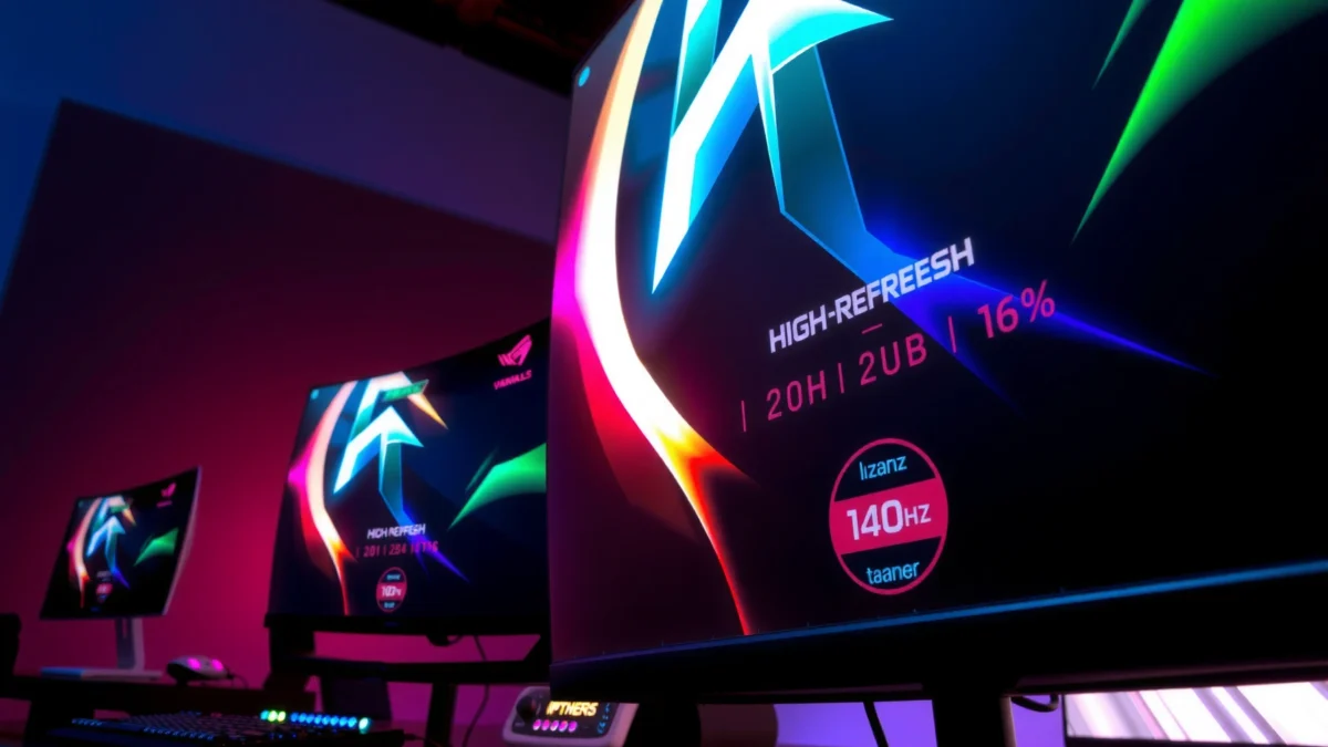 Comparison of 120Hz and 144Hz refresh rates for gaming performance.