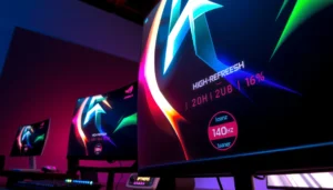 Comparison of 120Hz and 144Hz refresh rates for gaming performance.