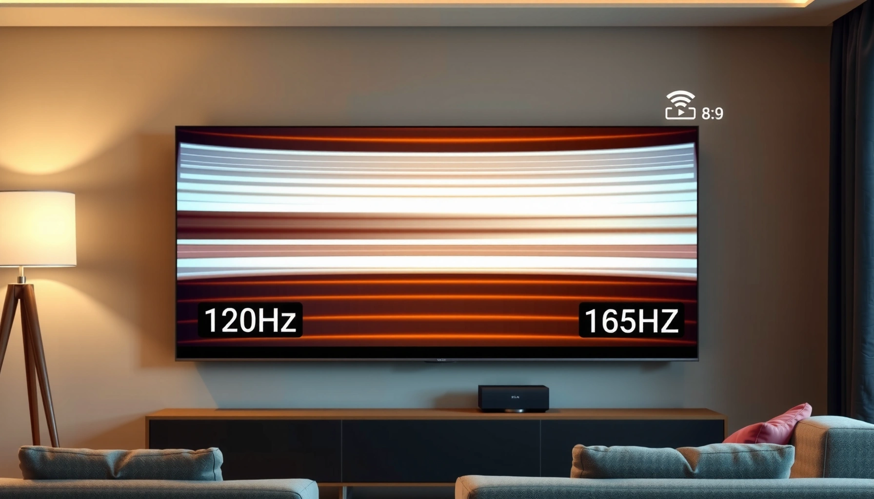 Comparison of 120Hz and 165Hz TVs highlighting key differences and features.