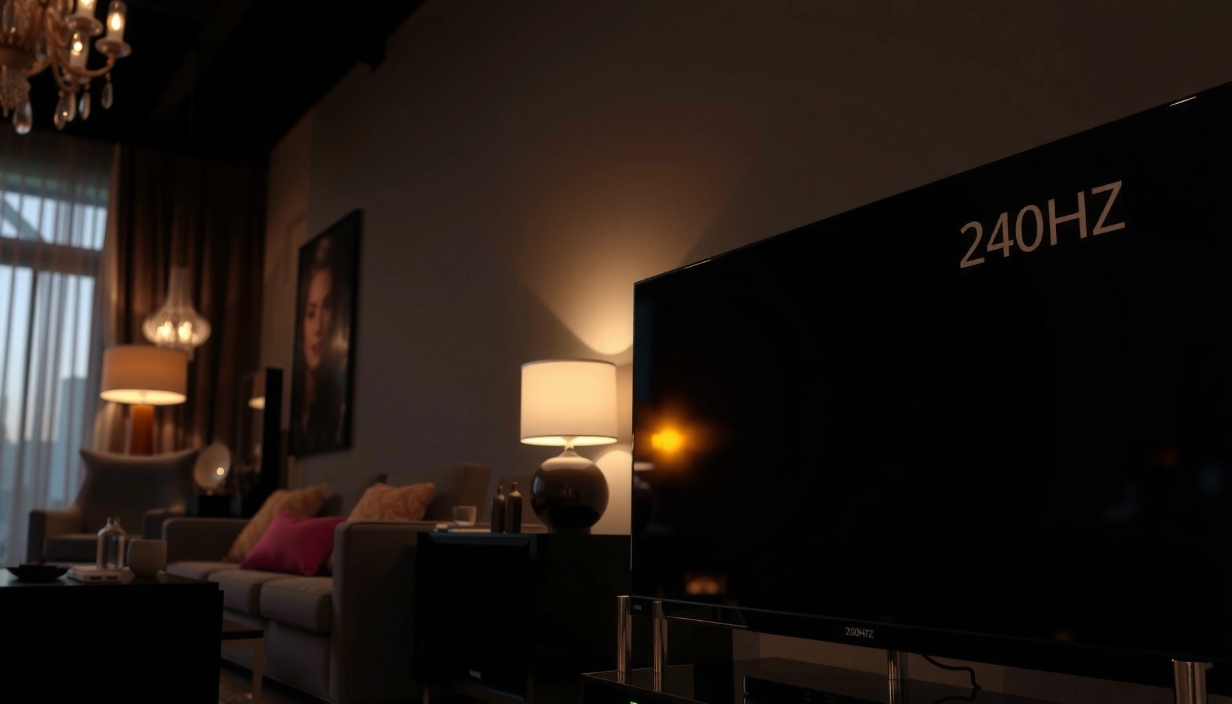 Comparison of 120Hz and 240Hz TVs highlighting refresh rate differences.