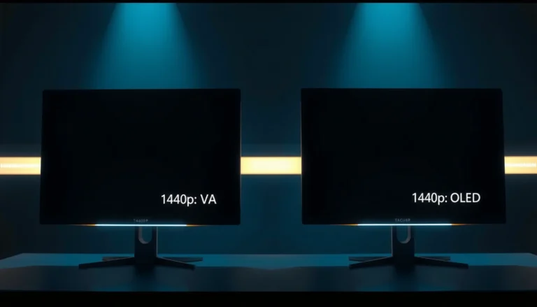 Comparison of 1440p VA and OLED monitors for gaming and productivity.