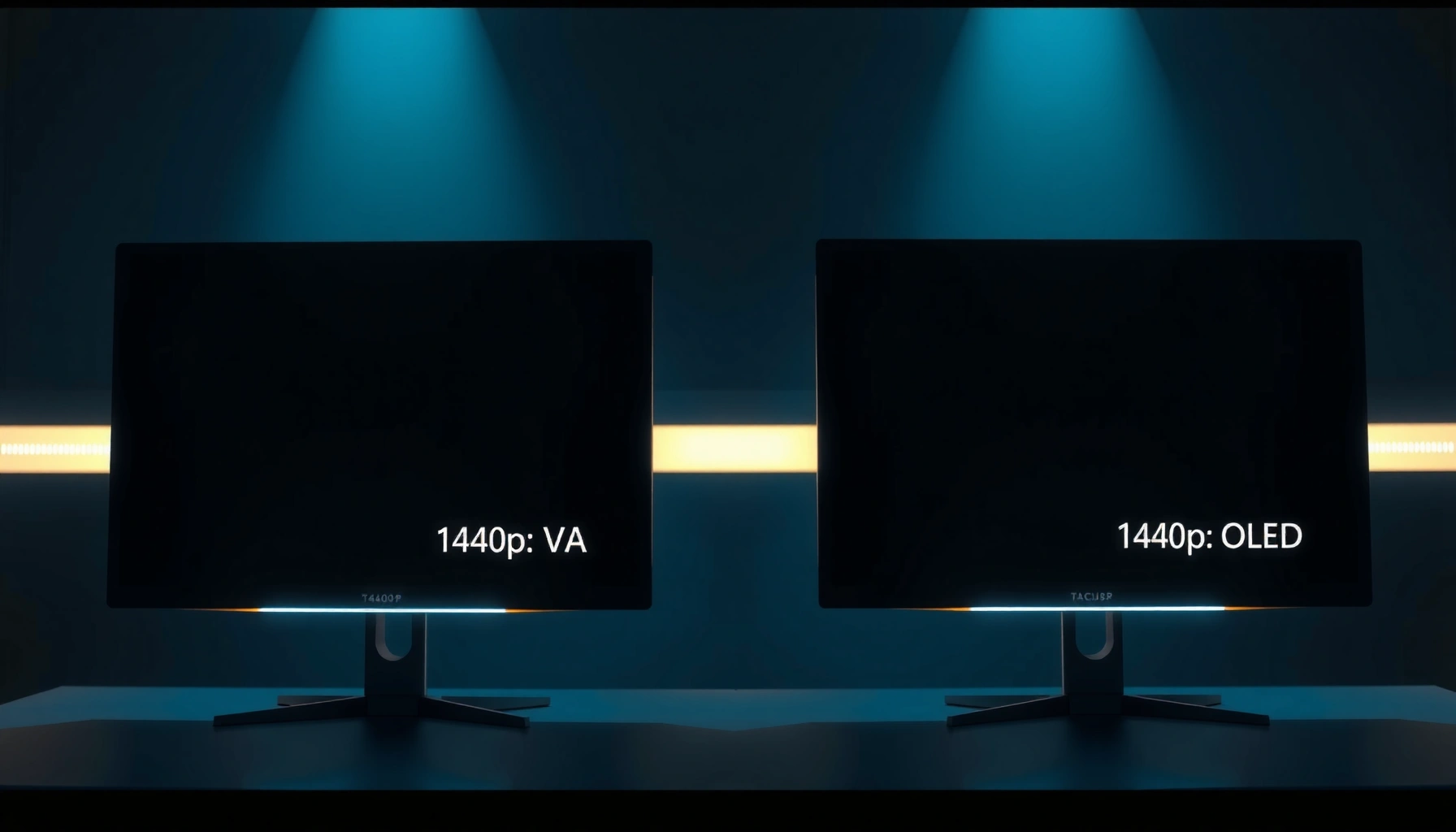 Comparison of 1440p VA and OLED monitors for gaming and productivity.