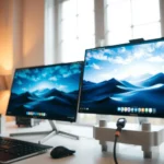 Side-by-side comparison of 1440p and 2.5K monitors highlighting their differences.