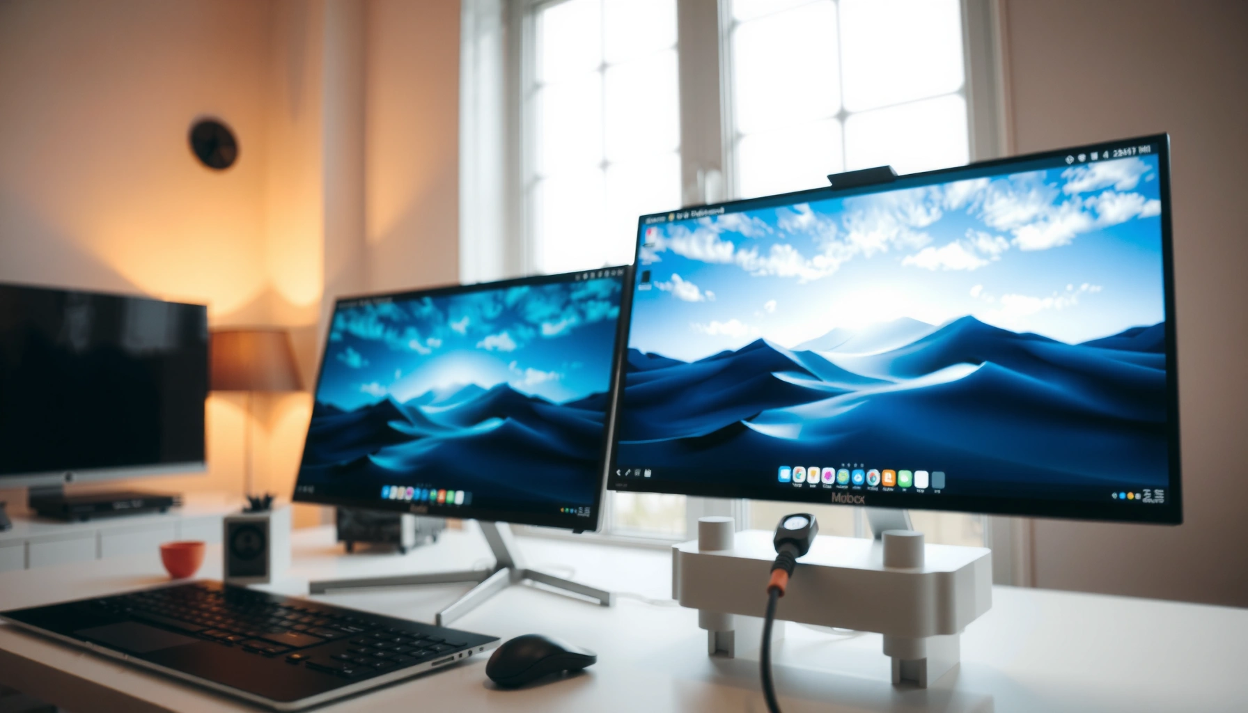 Side-by-side comparison of 1440p and 2.5K monitors highlighting their differences.