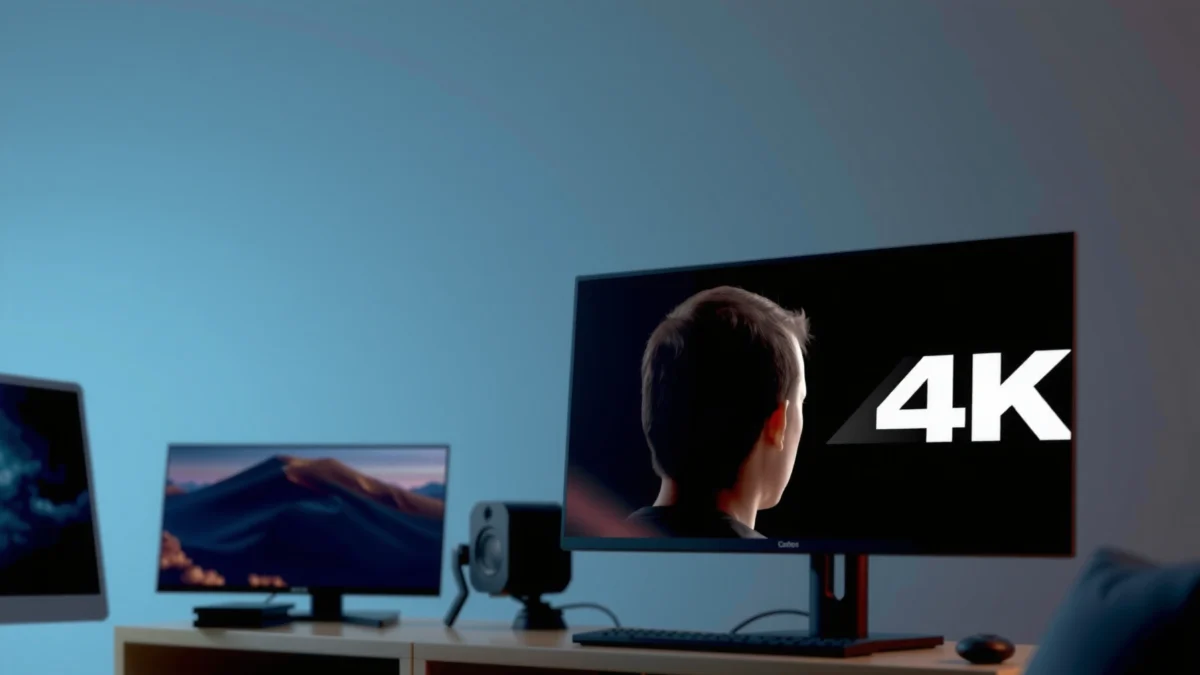Side-by-side comparison of 1440p and 4K resolution displays at 34 inches