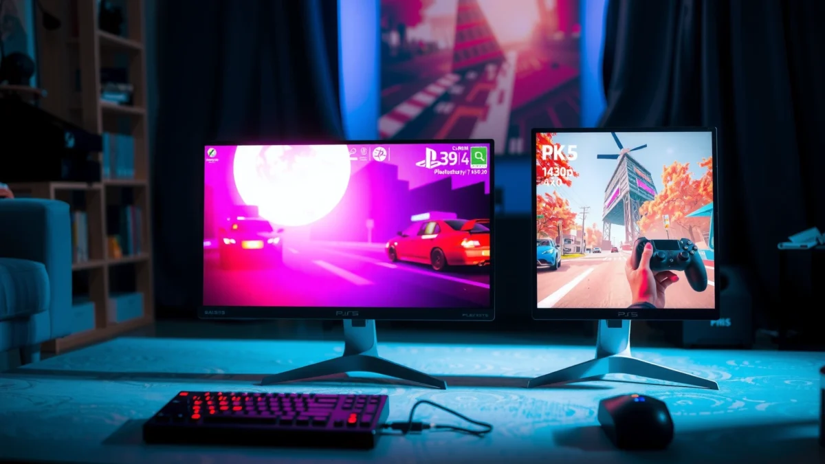 Comparison of 1440p and 4K resolutions for PS5 gaming visuals
