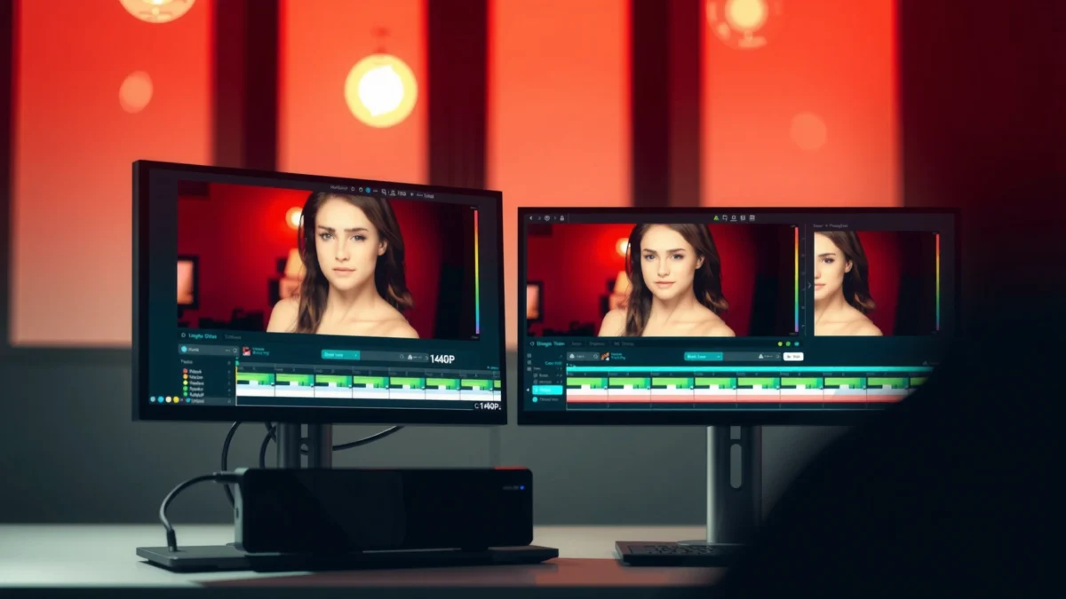 Comparison of 1440p and 4K photo editing monitors for better resolution