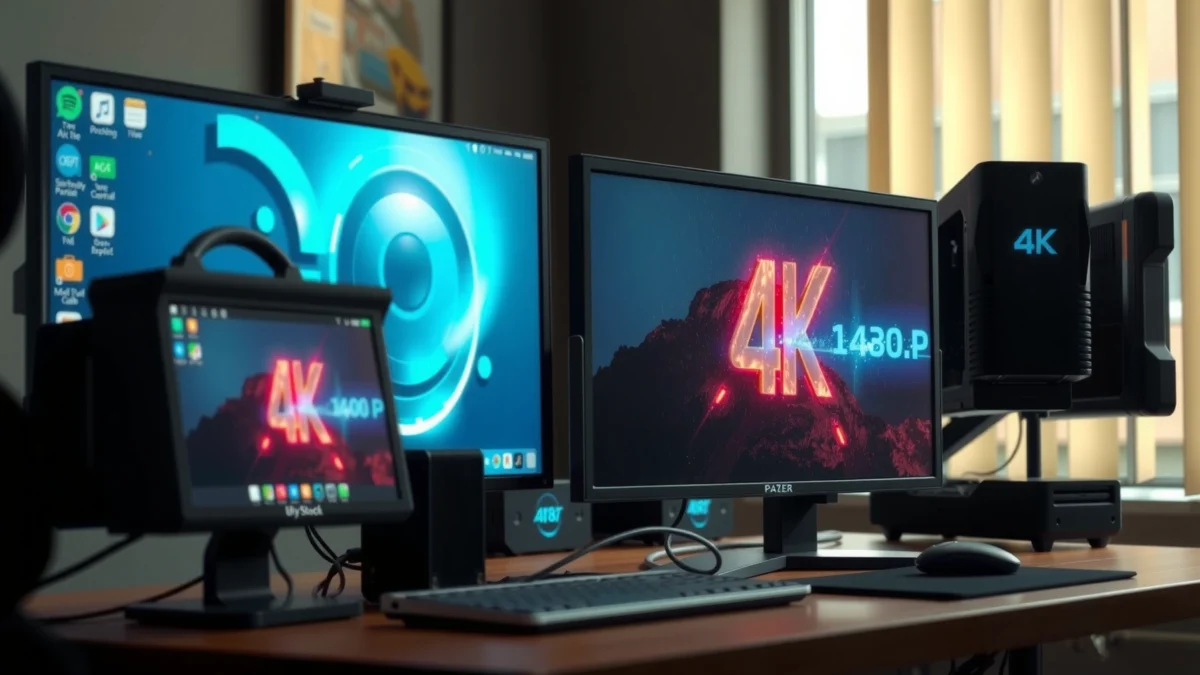 Comparison of power consumption between 1440p and 4K resolutions, highlighting energy efficiency.