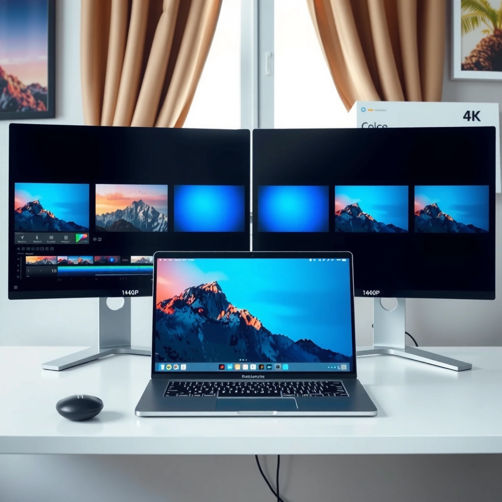 Comparison of 1440p and 4K video resolutions highlighting pixel count and sharpness differences.