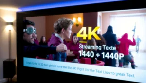 Comparison of 1440p and 4K bandwidth requirements for streaming video content.