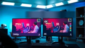 Comparison of 1440p and 4K resolutions for Twitch streaming quality.