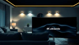 Comparison of 1440p and 4K Ultrawide resolutions showcasing sharpness differences.