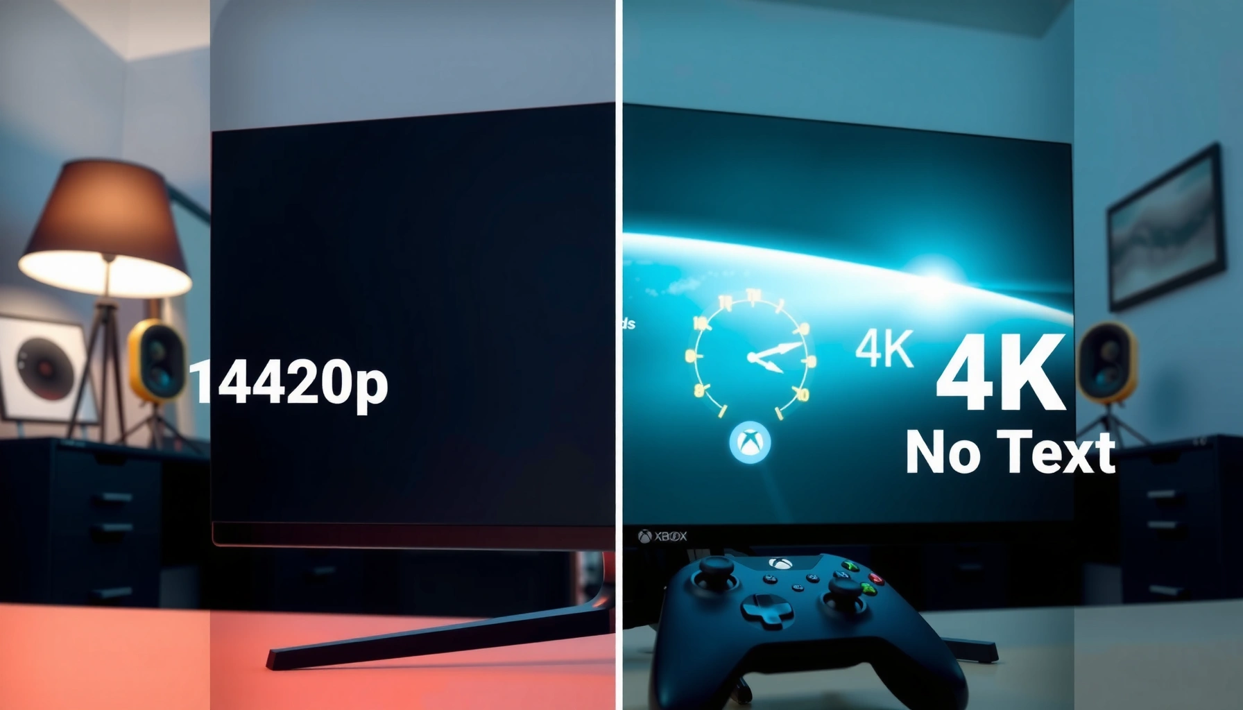 Comparison of 1440p and 4K resolutions for Xbox gaming visuals