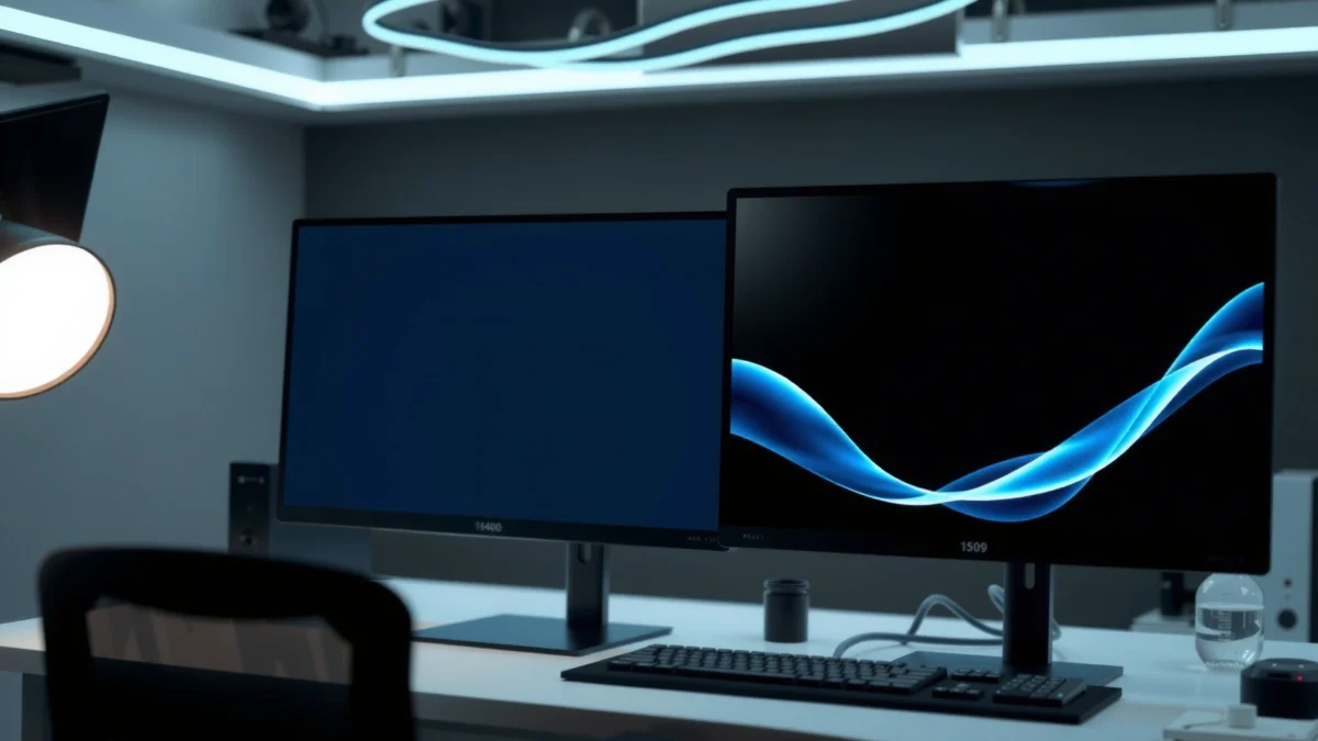 Comparison of 1440p and 5K monitors highlighting resolution differences