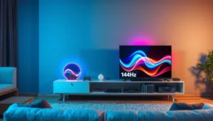 Comparison of a 144Hz TV and a 144Hz monitor for gaming and viewing experiences.